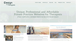 Desktop Screenshot of designfortherapists.com